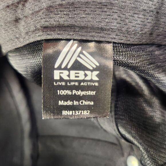 Reebok RBX Hat Cap Strap Back Black Performance Running Training Sports Tennis - Picture 9 of 9